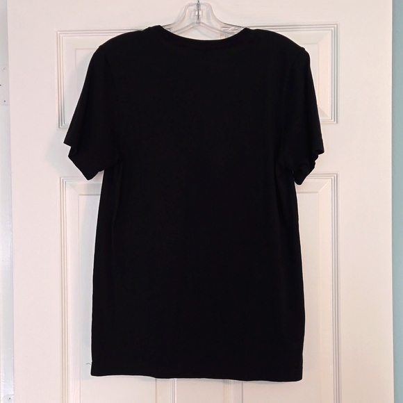 NWOT Black women's size med 'Chug Life' distressed lettered soft t-shirt - Picture 3 of 4